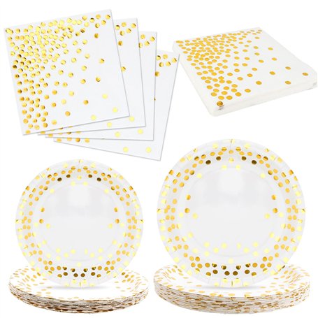 20 Invités Assiette Jetable Anniversaire