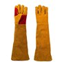 Magiin 1 Paire Gants de Soudeur Isolation Anti-usure Protéger Vachette Gants de Travail pour Soudure Ignifuge