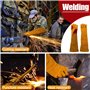Magiin 1 Paire Gants de Soudeur Isolation Anti-usure Protéger Vachette Gants de Travail pour Soudure Ignifuge, Soudage Feu de Ca