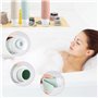 Carehabi 5 Pièces Flacon Voyage Silicone 100ml Avion, Contenant Vide Flacons Bouteilles à Remplir, pour Shampooing, Gel Douche,