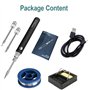 Treedix Kit de fer à souder, 8 W, outils de soudage avec température réglable de 330 à 450 ℃, fer à souder électrique sans fil, 