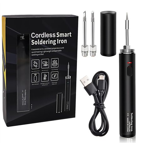 Treedix Kit de Fer à Souder Sans Fil Rechargeable USB - Chauffage Rapide
