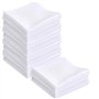 BUYGOO Homme Mouchoir 25 Pièces Mouchoirs Blancs en Coton Doux pour Homme et Femme 28 x 28 cm Mouchoirs Classiques en Tissu pour