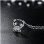 Collier Argent de Panda Ours pour les femmes filles Pententif en argent fin 925 et Cubic Zirconia bijoux animaux par VIKI LYNN