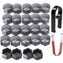 Gebildet 24pcs Capuchon d'écrou de roue 17mm Capuchons d'écrou de boulon de roue