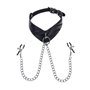 Colliers de serrage Chaîne Sportsheets Velvet Noir