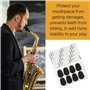 Anruyi 32PCS Coussin Embouchure Saxophone Patchs d'Embouchure Patch Saxophone Bec Saxophone Alto Bec Saxophone Alto Protege Bec 