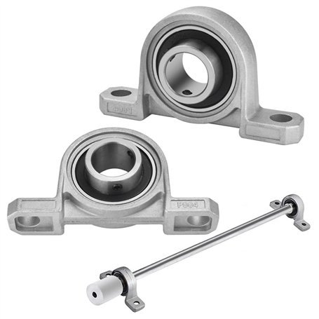 RECHCIGA - Bloc à roulement à billes - Alésage à bride 20 mm 2 Pcs Roulement à Bille KP004 Palier Roulement en Alliage de Zinc M