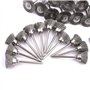 ATOPLEE Lot de 36 brosses métalliques à tige ronde de 3 mm, en alliage d'acier serti, pour nettoyer la rouille, la peinture, le 