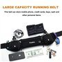 Wanlxc Ceinture de course avec bouteilles d'eau (2 x 175 ml), ceinture d'hydratation étanche réglable pour course à pied, cyclis