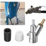 Bohaner Kit de pistolet de sablage à air comprimé avec une buse de sablage en carbure de bore de 8 mm pour pièces d'armoire de s