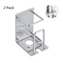 Lot de 2 Brosse à Dents Support Mural adhésif Acier Inoxydable Porte-gobelet pour Salle de Bain