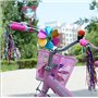 1 Set 3 en 1 Enfants Vélo Décoration Accessoires Scooter Porte-vélos Guidon Coloré Banderoles Pom-Pom Poignées Vélo Étincelle Gl