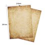 60 Feuilles papier à lettres vintage, Papier à motif vieux papier DIN A4 100 g/m² imprimé Recto-Verso