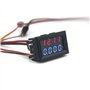 Taikuwu 0.28"4 bits DC0-100V 10A Voltmètre Ampèremètre Bleu + Rouge LED Amp double Voltmètre Jauge