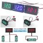 Taikuwu 3PCS 0.56"LED DC Voltage Meter Panel 0-100V 3 Fils Avec Tête Logement Numérique Voltmètre Jauge électrique Précision Tes