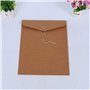 VANRA Classeur à ficelle en kraft Enveloppe de classement Enveloppe de projet Pochette de documents Organisateur de lettres plat