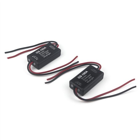 Taikuwu 2PCS Contrôleur Stroboscope LED pour Feu Stop - Module Clignotant Sécurité Moto/Voiture/Camion 12-24V | Installation Fac