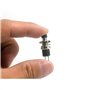 Switian 10 Pcs SPST 7mm Mini Bouton Momentanés Poussoir Interrupteur Normal Ouvert 250V 2A Noir