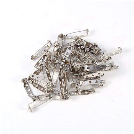 50pcs 25mm Broche Épingles de Bar Épingle de Sureté Verrouillée DIY Artisanat