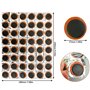GOLRISEN 48 Pcs Réparation de Pneus en Caoutchouc Robuste Patch de Pneu Urgent de 25mm Rustine Pneu Universelle Reparation Pneu