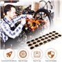 GOLRISEN 48 Pcs Réparation de Pneus en Caoutchouc Robuste Patch de Pneu Urgent de 25mm Rustine Pneu Universelle Reparation Pneu