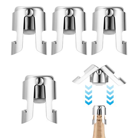 Lot de 4 Bouchons à Champagne