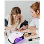 NEFLSI 168W Lampe UV Sèche Ongles, Lampes à Ongles Professionnel,Séchage Rapide 4 Minuterie de 10s/30s/60s/99s,36 LEDs, Grand LC