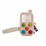 PlanToys Mon Premier Téléphone - Téléphone en Bois pour Enfant avec Écran Loupe et Dragonne - Jouet Écologique 1+ An