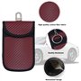 Signal Blocage Faraday Pochette Sac, 2 Pièces Mini Etui Anti RFID Clé Voiture Portable Protection Antivol Anti Piratage de Téléc