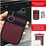 Signal Blocage Faraday Pochette Sac, 2 Pièces Mini Etui Anti RFID Clé Voiture Portable Protection Antivol Anti Piratage de Téléc