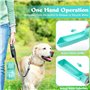 ENCOUN 350ml Bouteille d'eau pour Chien, Bouteille d'eau Portable pour Chien, Pliable Gourde Chien, Gourde Chien Promenade, Bout