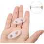 2 Paires de correcteurs d’orteils contre l’hallux Valgus - Pour les petits orteils - 2 Trous - En silicone le sport Séparateur d