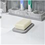 Linkidea Lot de 2 porte-savon en diatomite, économiseur de savon à séchage rapide, support de barre de savon pour bain-douche, r