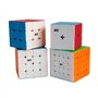 OJIN Lot de Cubes de Vitesse spécifiques 2x2 3x3 4x4 5x5 sans Autocollant Bright Cube Magique Lisse Puzzles Cube Set avec Emball