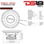 DS18 gen104d Genesis Series Caisson de basses 25 cm, double bobine 800 Watts MAX