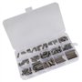 140pcs Assortiment de Clavettes 8mm 10mm 12mm 16mm 20mm 25mm 30mm Ronde de Frappe Clé de Plume Terminée Jeu de Clés d'arbre d'En