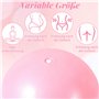 3 Pièces Pilates Ballon de Gymnastique, 25 cm Yoga Ball Anti-Slip Anti-éclatement Fitness Balles Équilibre Sport Balle Yogaball 