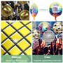 ZYEKIU 9 Pièces Boule Disco Deco Anniversaire Ballons de Baudruche 4D Boule a Facette Ballon Gonflable Ballon de Baudruche pour