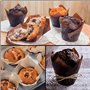 150 Pièces Caissettes de Muffins en Papier Tulipes, Moules à Muffins, Tasses de Cuisson, Emballages de Cupcakes