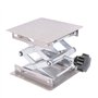 Laboratoire scientifique Kalolary Jack-100 x 100mm en acier inoxydable Lab Stand Table Table Scissor Lab-Lift Lifter pour l'expé