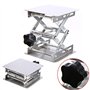 Laboratoire scientifique Kalolary Jack-100 x 100mm en acier inoxydable Lab Stand Table Table Scissor Lab-Lift Lifter pour l'expé