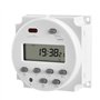 Heschen CN101A Interrupteur SPST avec minuteur programmable et écran numérique LCD 12 V CC 16 A Blanc Avec housse imperméable