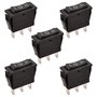 Heschen Interrupteur à bascule On-off-on Spdt 3 bornes 15 A 250 VAC Noir Lot de 5