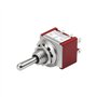 Heschen Mini momentané Interrupteur à bascule Mts-223 (ON)-OFF-(ON) DPDT 6 broches, 2 A 250 V, 6 A 125 V, Lot de 5