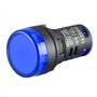 Heschen Lot de 5 voyants lumineux LED 22 mm, AD16-22D/S, 220 VAC 20 mA, couleur de la lumière bleue