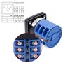 Heschen LW28-32/D303.3 Commutateur à came rotatif universel 660 V/32 A - 3 positions, 3 phases - 12 bornes CE