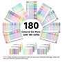 Shuttle Art lot de 360 marqueurs/stylos à encre gel 180 couleurs + 180 recharges de couleur, idéaux pour les livres de coloriage