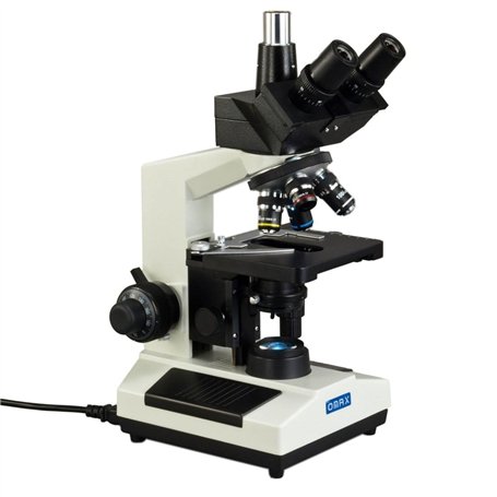 OMAX Microscope trinoculaire composé biologique 40X-2500X avec lumière LED remplaçable