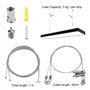 JUNMEIDO 4 PCS Fil Suspension Cadre en Acier 1.5mm*1m Câble de Suspension Ajustable Robuste Câble Acier Antirouille 3kg par Char